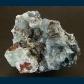 Fluorite with Cerussite, Calcite and Wulfenite
