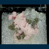 Rhodochrosite with Flourite and Pyrite