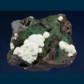 Calcite with Malachite