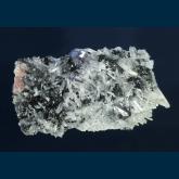 Fluorite and Tetrahedrite on Quartz