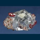 DM17-05 Rhodonite in Galena from North Mine, Broken Hill, Yancowinna Co., New South Wales, Australia