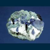 Benitoite with Neptunite