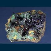 Azurite with Malachite
