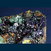 Azurite with Malachite