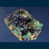 MMH-03 Azurite with Malachite from Copper Queen Mine, Queen Hill, Bisbee, Warren District, Cochise Co., Arizona, USA