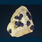 Azurite on sandstone