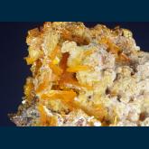 Wulfenite and Hemimorphite