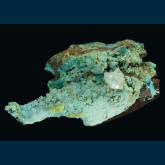 Calcite on Chrysocolla