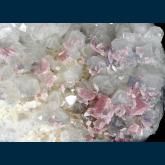 Fluorite and Rhodochrosite on Quartz