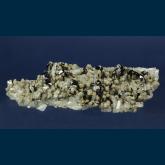 Ilvaite with Calcite on Quartz