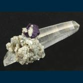 Fluorite on Quartz with Muscovite