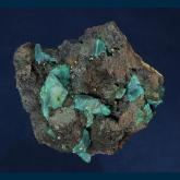 Chrysocolla ( pseudo Azurite ) with Wulfenite