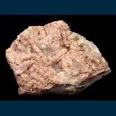 Rhodochrosite on Quartz