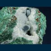Chrysocolla on Malachite