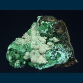 Malachite with Calcite