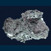 Proustite on Polybasite(?)