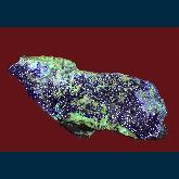 Azurite on Conichalcite(?)