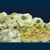 Libethenite on Quartz