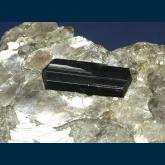 Schorl in Muscovite with Clevelandite