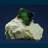 Fluorite on Orthoclase