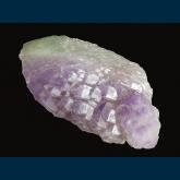 Quartz (var. Amethyst) on smoky Quartz