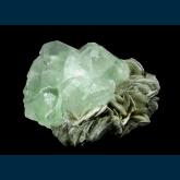 Fluorite on Muscovite
