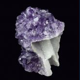 Quartz (var. Amethyst) cast after Anhydrite?