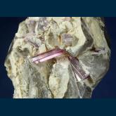 Elbaite tourmaline with Quartz