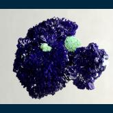 Azurite with Malachite
