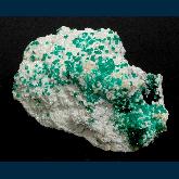 Dioptase on Smithsonite