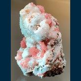 Rhodochrosite on Quartz