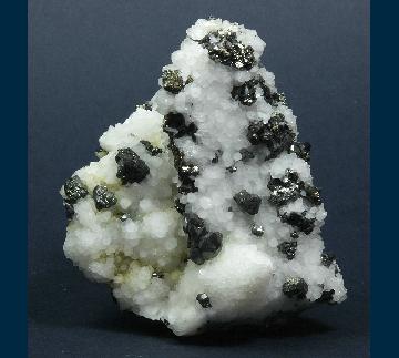 PE1496 Tennantite with Chalcopyrite on Quartz from Cobre Mine, El Cobre, Mun. de Concepción del Oro, Zacatecas, Mexico