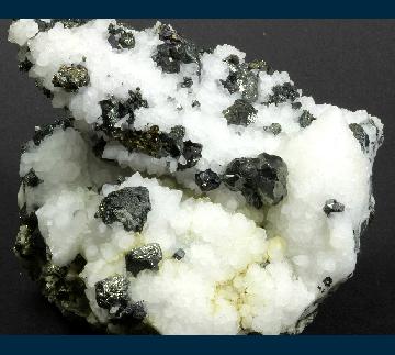 PE1496 Tennantite with Chalcopyrite on Quartz from Cobre Mine, El Cobre, Mun. de Concepción del Oro, Zacatecas, Mexico