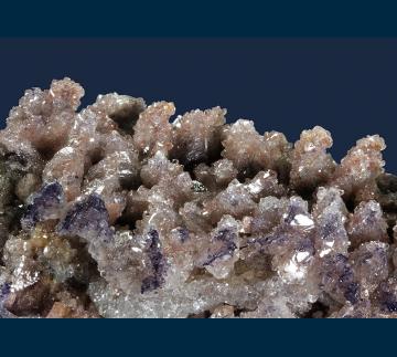 F204 Fluorite with Calcite (epimorphs) from San Antonio Mine, Santa Eulalia District, Mun. de Aquiles Serdan, Chihuahua, Mexico F204 Fluorite with Calcite (epimorphs) from San Antonio Mine, Santa Eulalia District, Mun. de Aquiles Serdan, Chihuahua, Mexico