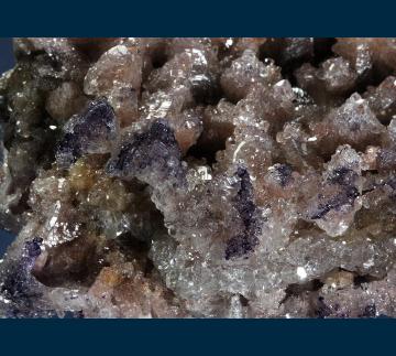 F204 Fluorite with Calcite (epimorphs) from San Antonio Mine, Santa Eulalia District, Mun. de Aquiles Serdan, Chihuahua, Mexico F204 Fluorite with Calcite (epimorphs) from San Antonio Mine, Santa Eulalia District, Mun. de Aquiles Serdan, Chihuahua, Mexico