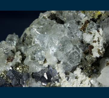 F274 Fluorite with Galena and Sphalerite from Naica Mine, Naica District, Sierra de Naica, Municipio de Saucillo, Chihuahua, Mexico F274 Fluorite with Galena and Sphalerite from Naica Mine, Naica District, Sierra de Naica, Municipio de Saucillo, Chihuahua, Mexico