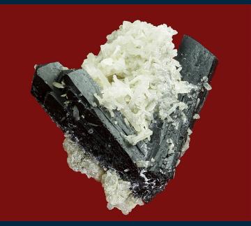 KM02 Ilvaite with Quartz from Huanggang Mine, Keshiketeng Co., Chifeng Prefecture, Inner Mongolia A.R., China KM02 Ilvaite with Quartz from Huanggang Mine, Keshiketeng Co., Chifeng Prefecture, Inner Mongolia A.R., China