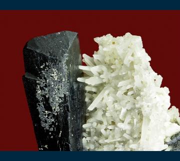 KM02 Ilvaite with Quartz from Huanggang Mine, Keshiketeng Co., Chifeng Prefecture, Inner Mongolia A.R., China KM02 Ilvaite with Quartz from Huanggang Mine, Keshiketeng Co., Chifeng Prefecture, Inner Mongolia A.R., China