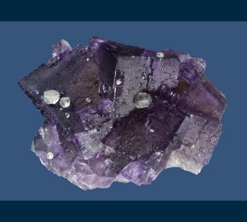 F077 Fluorite with Calcite from Denton Mine, Cave-in-Rock District, Hardin County, Illinois, USA F077 Fluorite with Calcite from Denton Mine, Cave-in-Rock District, Hardin County, Illinois, USA