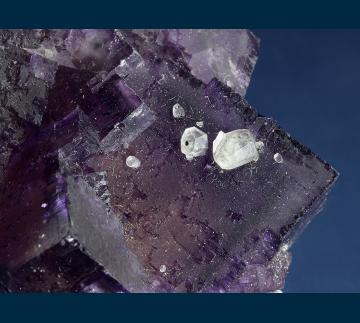 F077 Fluorite with Calcite from Denton Mine, Cave-in-Rock District, Hardin County, Illinois, USA F077 Fluorite with Calcite from Denton Mine, Cave-in-Rock District, Hardin County, Illinois, USA