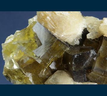 F008 Fluorite with Calcite (Strontian?) from Minerva #1 Mine, Cave-in-Rock Sub-District, Illinois - Kentucky Fluorspar District, Hardin Co., Illinois, USA F008 Fluorite with Calcite (Strontian?) from Minerva #1 Mine, Cave-in-Rock Sub-District, Illinois - Kentucky Fluorspar District, Hardin Co., Illinois, USA