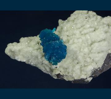 CMS184 Cavansite on Stilbite from Wagholi Quarry, Pune (Poonah), Maharashtra,  India