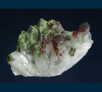 CMS188 Nickelaustinite on Quartz from Bou Azzer District, Anti-Atlas Mts., Ouarzazate Province, Morocco CMS188 Nickelaustinite on Quartz from Bou Azzer District, Anti-Atlas Mts., Ouarzazate Province, Morocco