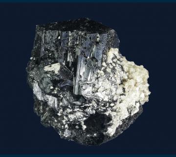 CMS191 Schorl tourmaline with Quartz from Erongo Mountains, Usakos and Omaruru Districts, Erongo Region, Namibia