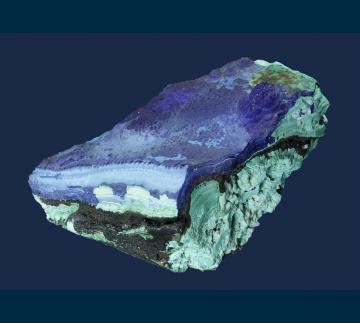 CMS039 Azurite and Malachite from Bisbee, Warren District, near Bisbee, Cochise County, Arizona, USA CMS039 Azurite and Malachite from Bisbee, Warren District, near Bisbee, Cochise County, Arizona, USA