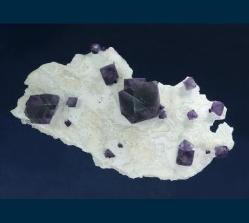 F202 Fluorite on Quartz from DeAn fluorite mine, Wushan, DeAn Co., Jiujiang Prefecture, Jiangxi Province, China