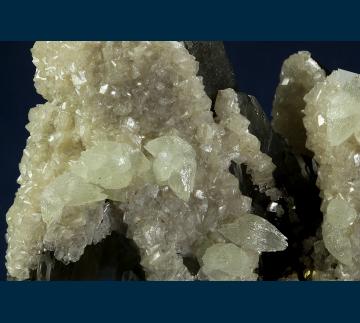 Q140 Quartz (var. Smoky) with Dolomite and Calcite from Cavnic, Maramures Co., Romania Q140 Quartz (var. Smoky) with Dolomite and Calcite from Cavnic, Maramures Co., Romania