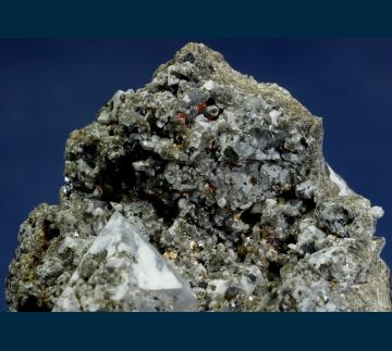 MC-04 Brookite on Quartz (var. Smoky) from Magnet Cove, Hot Spring County, Arkansas, USA