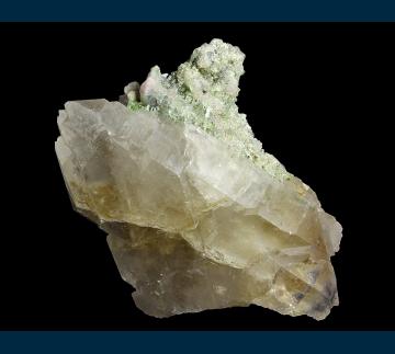 Q207 Quartz with Elbaite tourmaline from Cryo-Genie Mine, Warner Springs, Warner Springs District, San Diego Co., California, USA Q207 Quartz with Elbaite tourmaline from Cryo-Genie Mine, Warner Springs, Warner Springs District, San Diego Co., California, USA