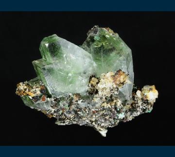 DRC-14 Barite and Malachite from Shangulowe Mine, Katanga Province, Democratic Republic of Congo DRC-14 Barite and Malachite from Shangulowe Mine, Katanga Province, Democratic Republic of Congo
